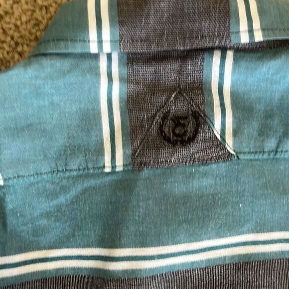 Ezekiel Stripe Button Down Short Sleeve Shirt Men’s XXL - Picture 6 of 6